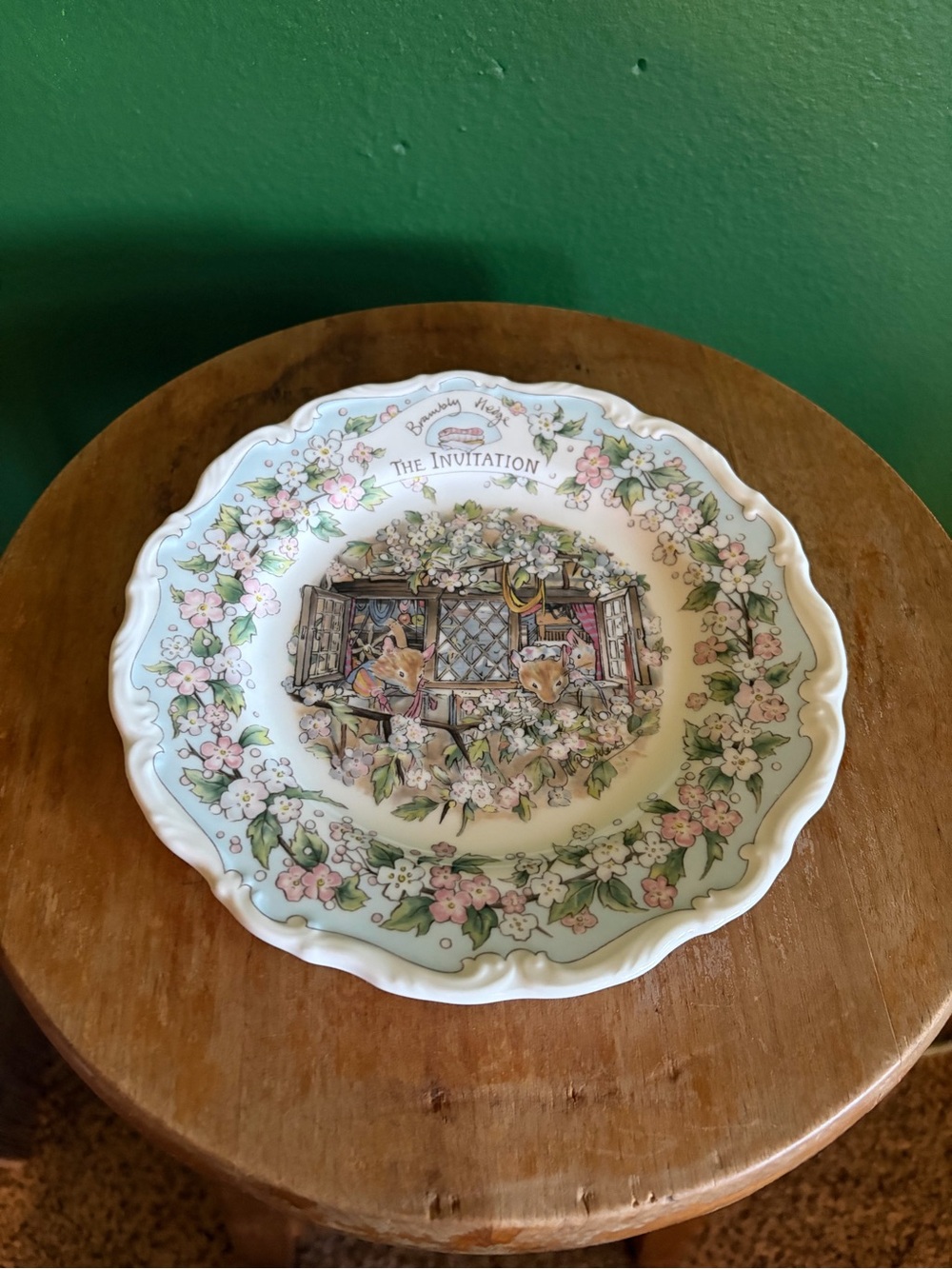 Royal Doulton Brambly Hedge Jill Barklem 1993 The Invitation Plate